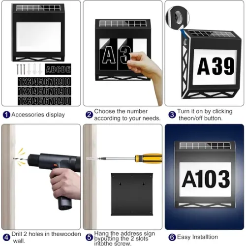 Водонепроницаемые знаки номера светодиодов и сумерки