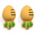 Kawaii 3D Resin Craft Mini Carrot Beads with Back Hole for Hair Tie Making Children Clothes Button