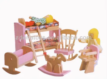 mini furniture for doll house-children's bedroom