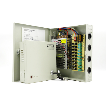 High-Quality 9-Channel 12V 10A Switching Power Supply Box for CCTV Cameras and Other Camera Accessories - Shenzhen MSD