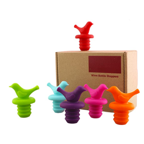 Reusable Burung Silikon Burung Silikon Bottle Stopper