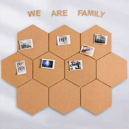 Hexagon Self-Adhesive Mini Wall Cork Board