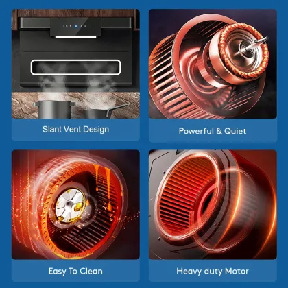 Smart Glass Range Hoods for Kitchen and Hotel Appliances