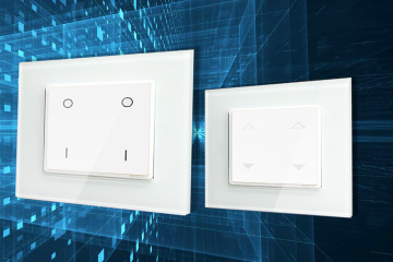 Smart home wireless switch 1000w with touch screen and install in wall switch