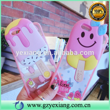 Ice Cream Cell Phone 3D Silicon Case Cover For Huawei Ascend G7 Cute Case