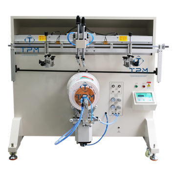Semi-Auto 2 Colors Manual Plastic Pail Bucket Barrel Silk Screen Printing Machine