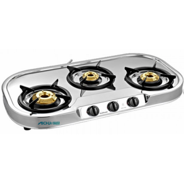 Spectra 3 Burner SS Gas Stove Auto Ignition