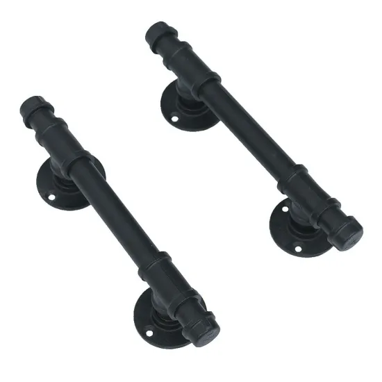 Good quality pipe handle for sliding barn door with good price