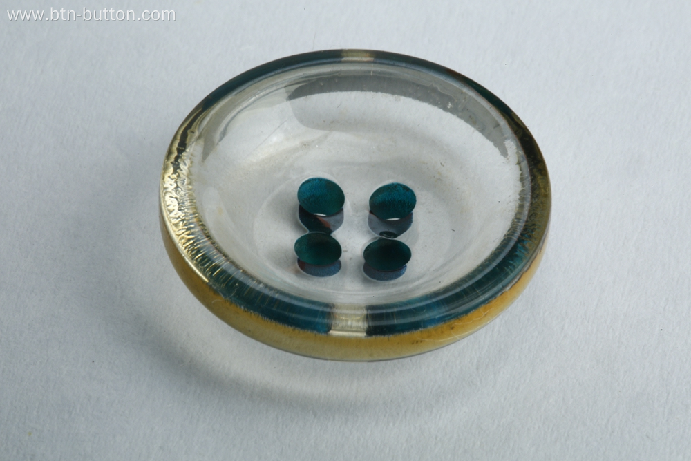 Transparent buttons with four holes