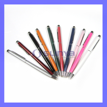 Aluminum Stylus 2 in 1 Touch Pen for iPhone iPad Samsung Galaxy HTC Customize Logo