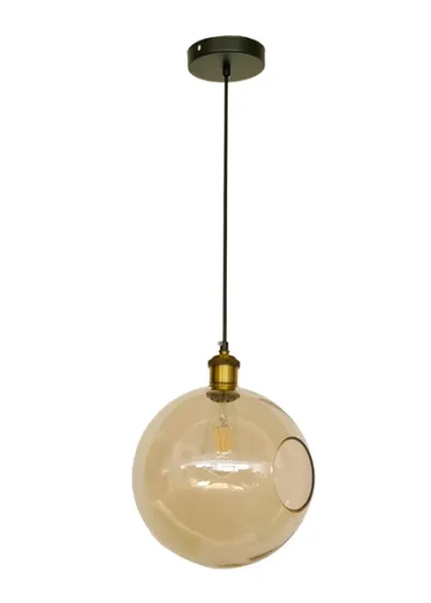 Modern globe glass flower pendant light