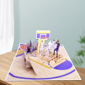 3D kosárlabda játékos üdvözlőlap