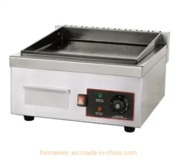 Kitchen Equipment 1.5kw Enamel Grille Electric Grill Luxury Electric Griddle