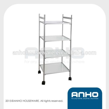 New design high quality iron 4-tier glass storage rack