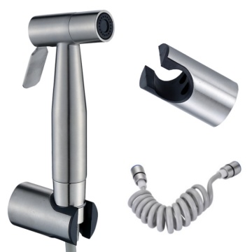 1Set Handheld Bidet Spray 304 Stainlees Steel Shower Sprayer Set Toilet Bidet Faucet Shower With Hose and Holder
