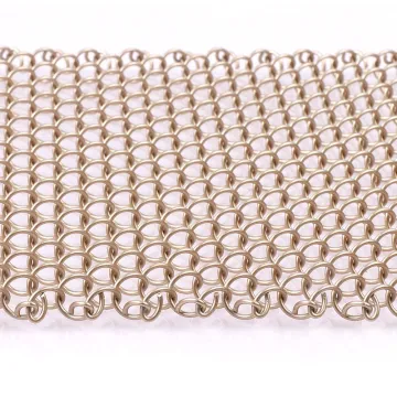 Metal Coil Drapery Spiral Wire Curtain Mesh
