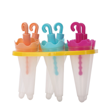6pcs Umbrella BPA ฟรีแม่พิมพ์น้ำแข็งพลาสติกพลาสติก