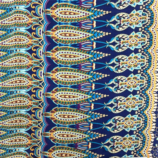 Popular 100% Rayon Vintage Printed Women Clothing Fabric