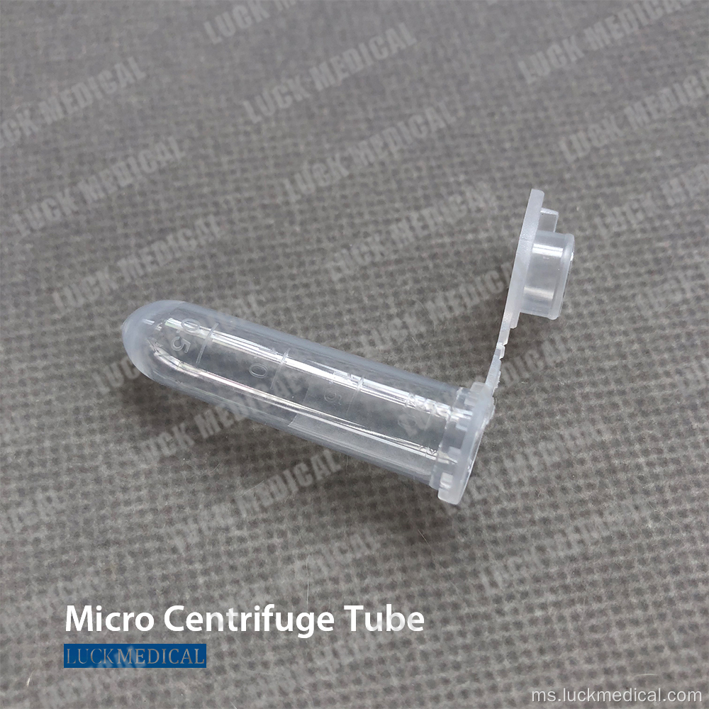 Tiub centrifuge mikro plastik