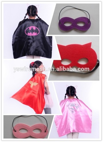 felt capes kids capes/felt superhero mask/capes for children