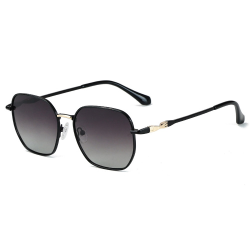 Unisex Acetate Temples Geometric Metal Sunglasses