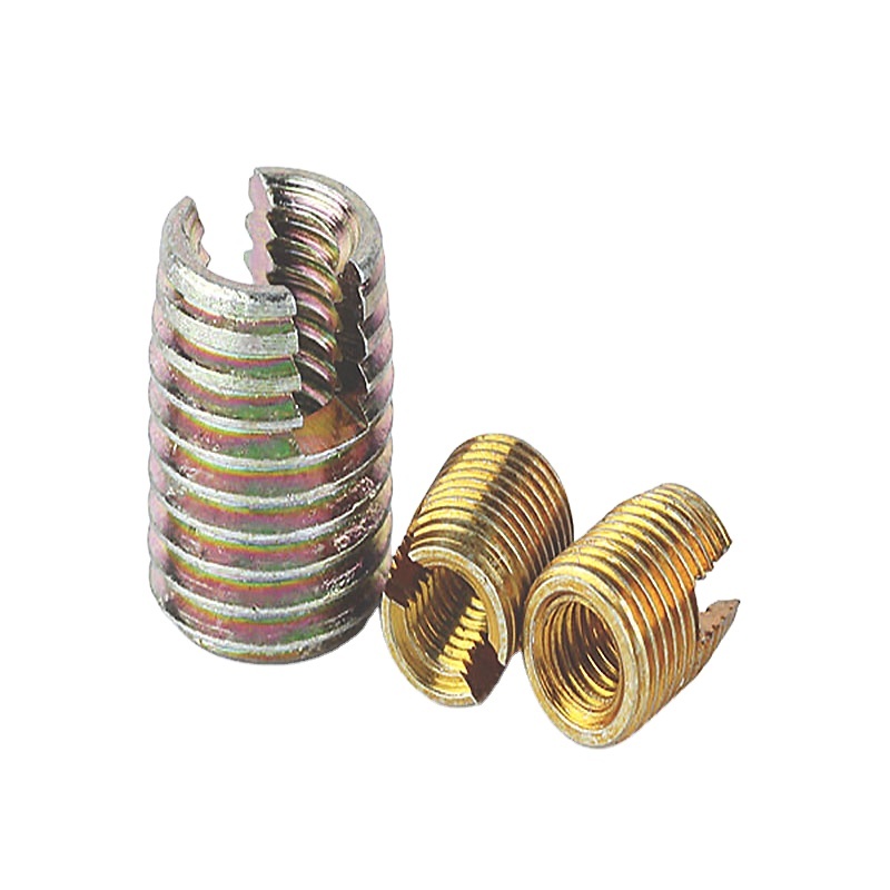 OEM Manufacture Zinc Alloy Iron Carbon Steel Hex Socket Drive Insert Nuts Threaded Wood Furniture-Galvanized Finish Din Standard