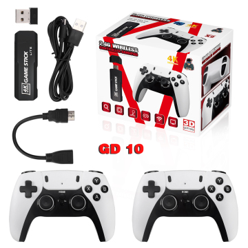 HD Retro Game Console GD10 Pro: 2.4G Wireless Controller X2 PLUS - Best Price for 64G/128G
