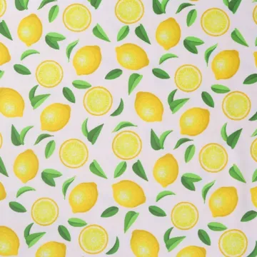 Factory Price Spandex Fruit Print Double Brushed Polyester Knitting Fabric for Baby Clothing