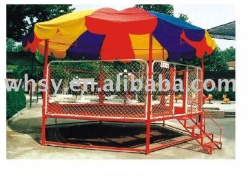 Outdoor playground euqipment sports game-hexagon trampoline