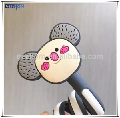 bear earphone winder silicone earphone winder cable winder