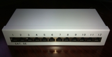 12 Port Cat.5e Shielded Patch Panel 