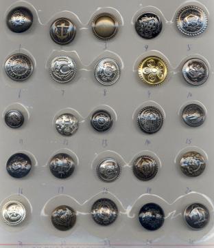 Fashion Plastic/ABS Electroplating Look Metal Coat Button