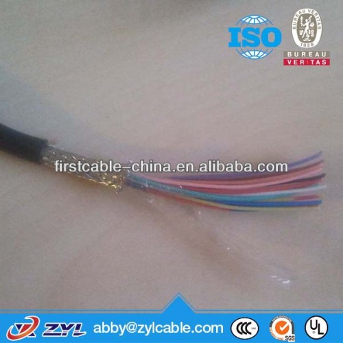 PVC insulated copper tape or copper wire shielded telephone cable