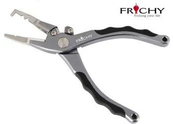 Cnc Cutting Aluminum Alloy Nose Split Ring Fishing Pliers With Insert Rubber Handles