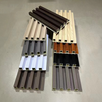 Wooden Grain PVC WPC Wall Panels: Fluted Design for Decor