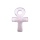 Rose Quartz Ankh Pendant (20x30mm) Handmade Craved for DIY Making Jewelry