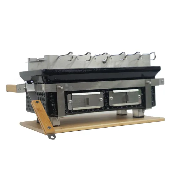 Auplex Japanese Square Hibachi Charcoal Ceramic Kamado Grill for indoor and outdoor BBQ camping