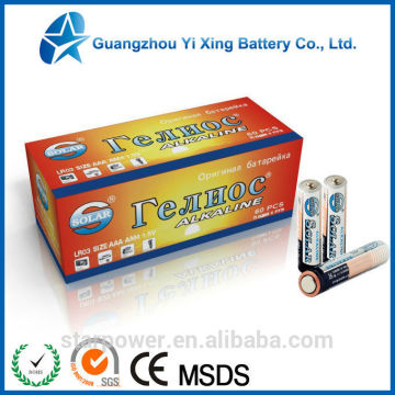 Size AAA LR03 alkaline battery packs