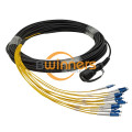 IP MPO-LC UPC 12F 6.2 มม. G657A2 LSZH 30M สายแพทช์ไฟเบอร์