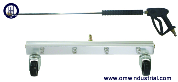 4 Nozzle Water Broom with Gun & Lance