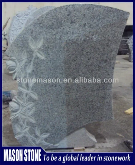 cheap simple flower headstone