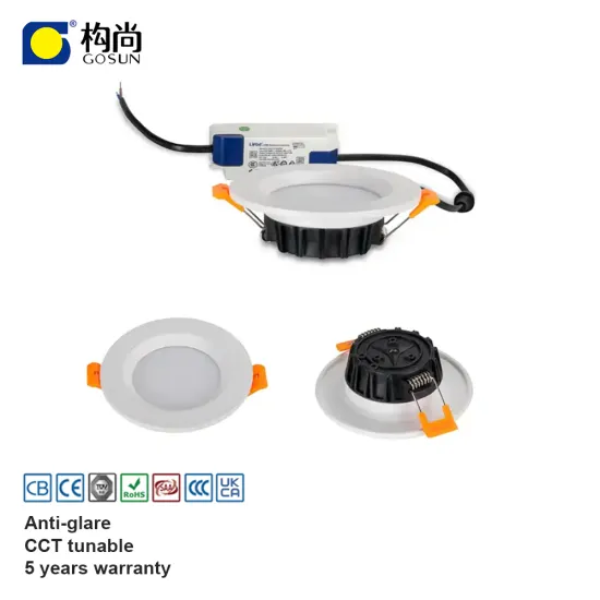 3CCT/5CCT Switchable High-Quality Slim SMD Downlight LED 12W Recessed