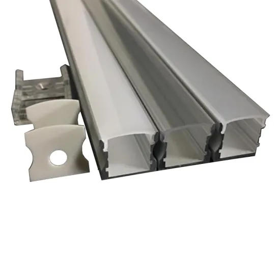 Black Aluminum Alloy Extrusion Housing for LED Lighting Strip Bars: Diffused Cover and Channel Design