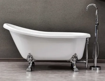 Freestanding Soaking Plastic Claw Foot Bath Tub