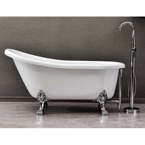 Freestanding Soaking Plastic Claw Foot Bath Tub