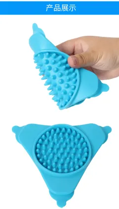 Hot Sell Silicone Dog Lick Mats - Triangle Tuff Dog Lick Mat