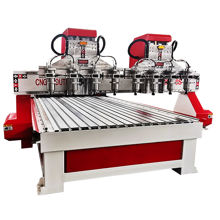 8 Spindles 8 Rotary 4 Axis Cnc Router Machine 2030, High Quality 8 ...