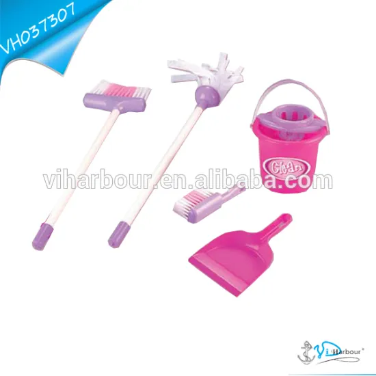 5 Pcs Girl Pretend Toy Cleaning Play Set Toy