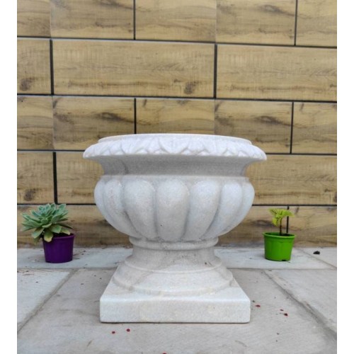 Sophisticated Marble Planter for Living Spaces