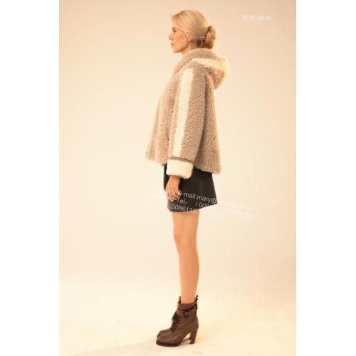 Short Winter Ladies Merino Shearling Jacket